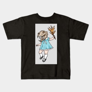 Killer skull girl Kids T-Shirt